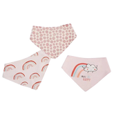 3PK Rainbow Bandana Bib